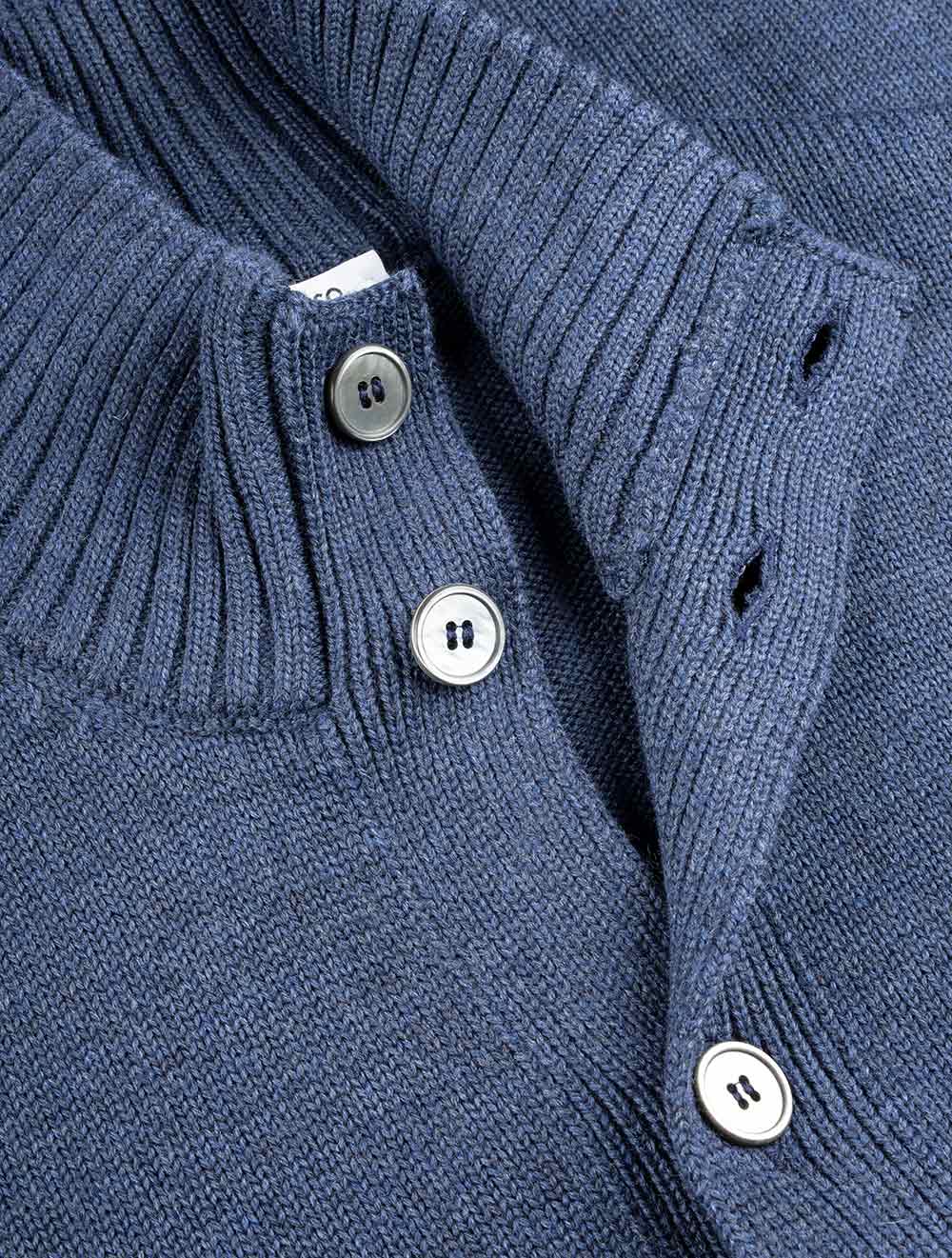 Gran Sasso Button Up Cardigan Blue AI1