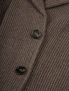 Maurizio Baldassari Cob Stitch Brenta Swacket Turkish Coffee 3 Button Patch Pocket Cardigan 6