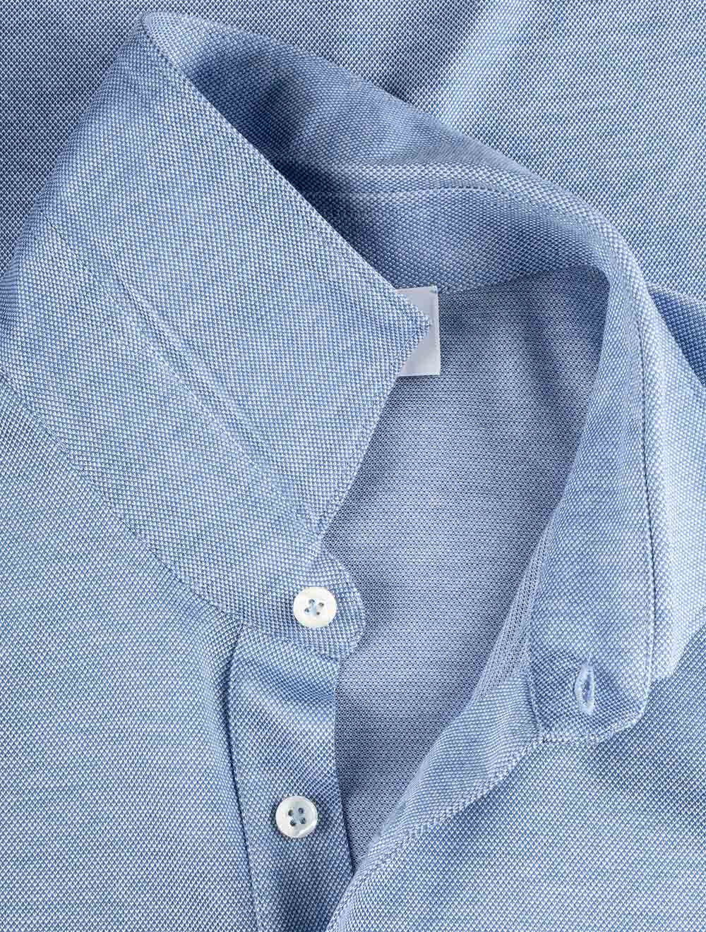 Gran Sasso 3 button Polo Shirt Light Blue AI4