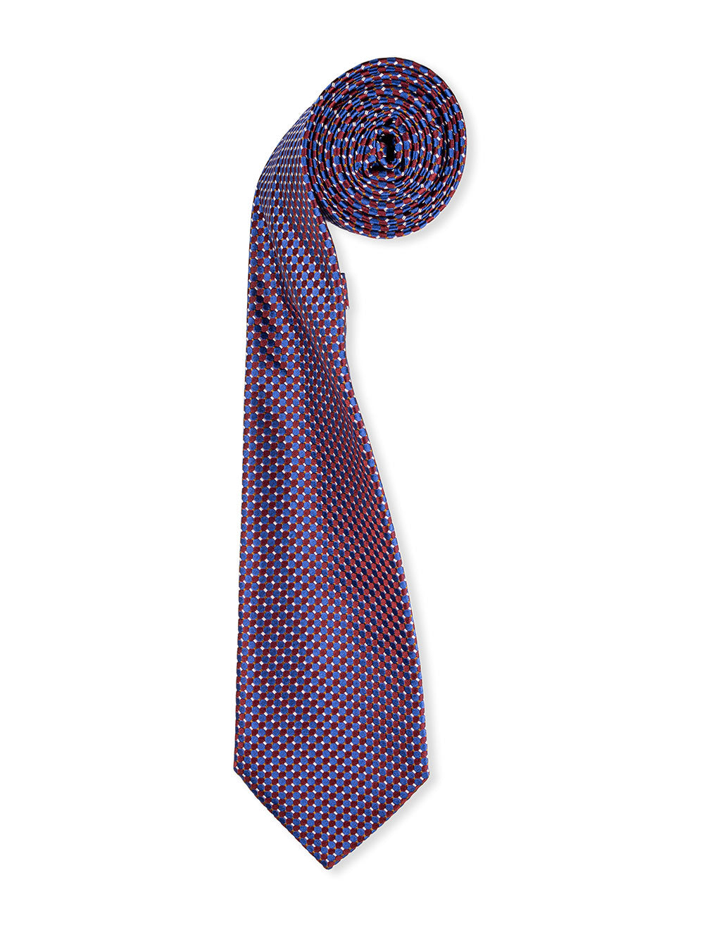 Eton Geometric Silk Tie Red MI