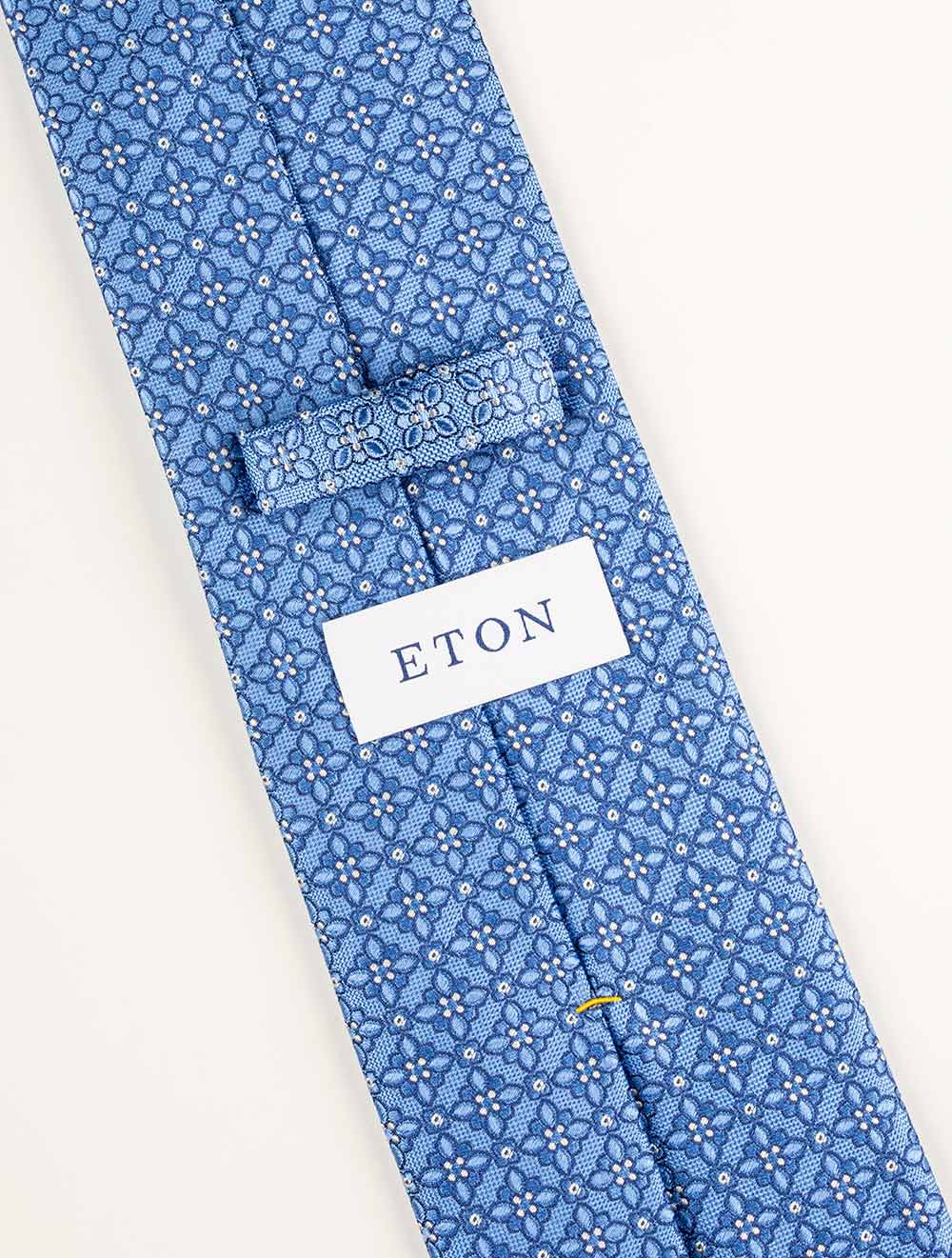 Eton Floral Silk Tie Blue AI3