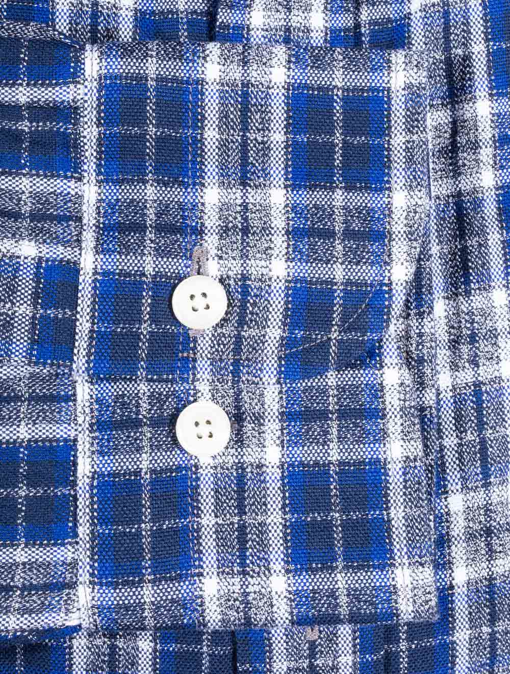 Gant Regular Fit Check MoulinÃ© Oxford Shirt College Blue AI3