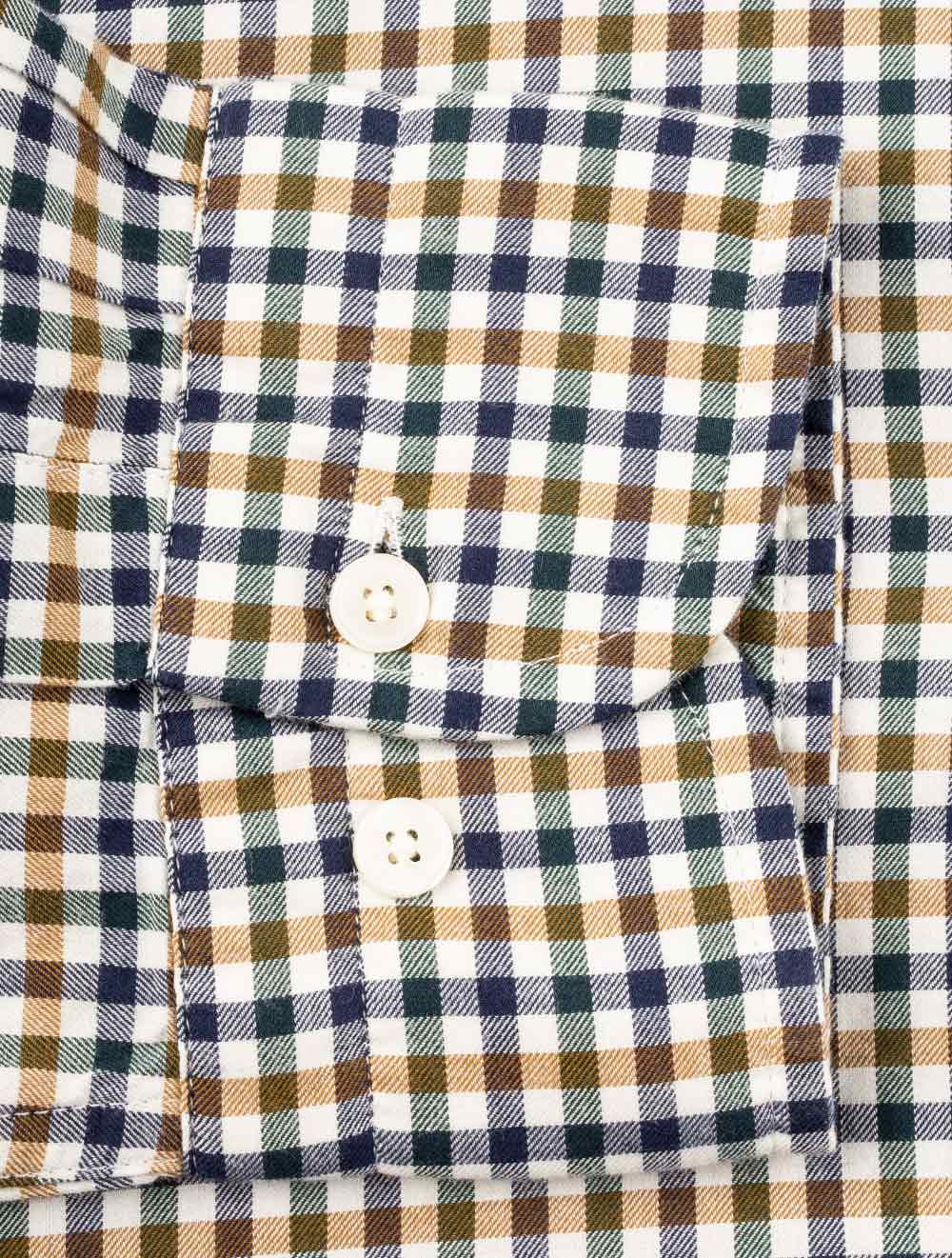 Gant Regular Fit Gingham Twill Shirt Eggshell AI5