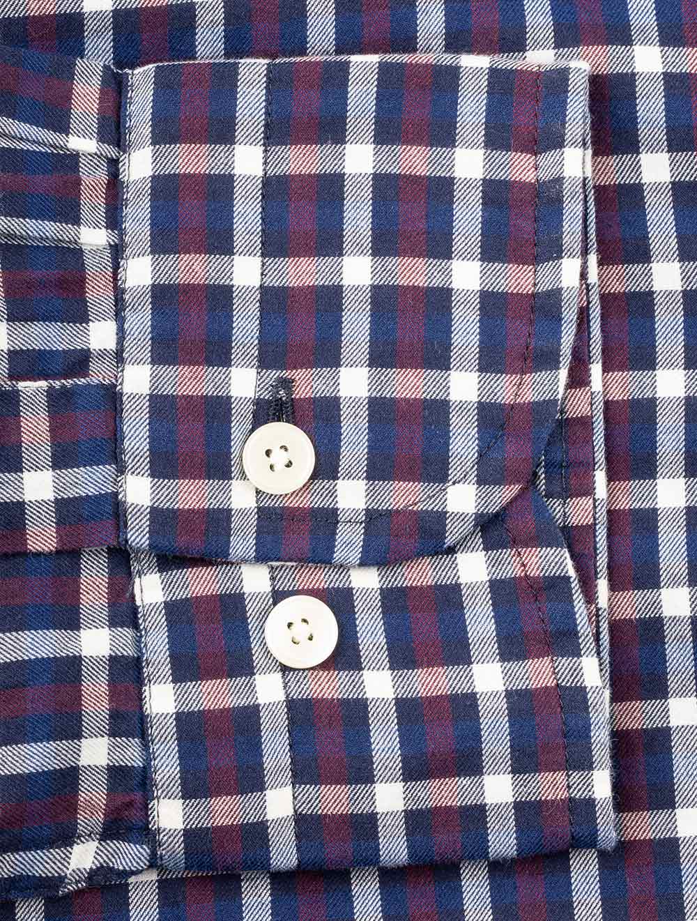 Gant Regular Fit Gingham Twill Shirt Evening Blue AI5