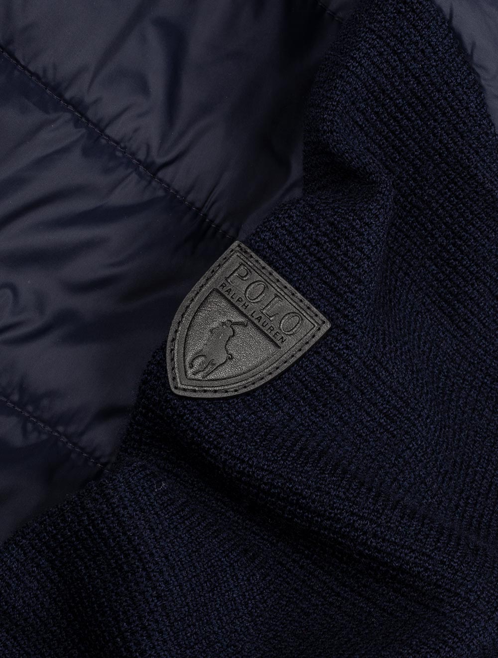 Ralph Lauren Merino Wool Full Zip Cruise Navy AI4