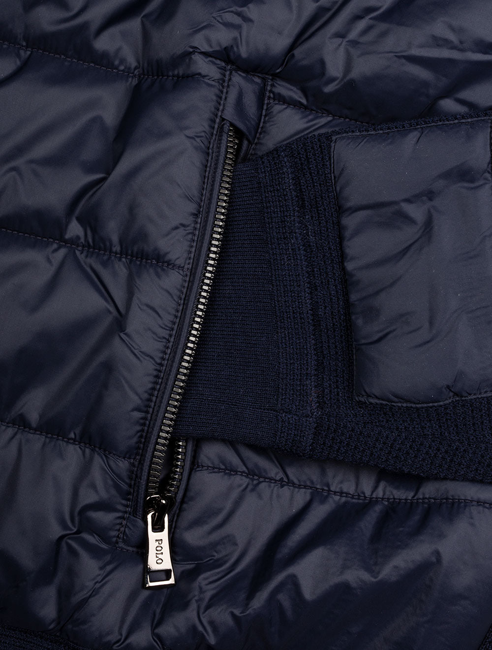 Ralph Lauren Merino Wool Full Zip Cruise Navy AI5