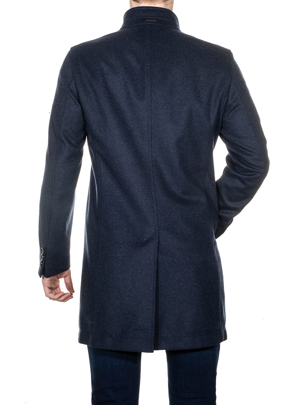 Hugo Boss Black Shanty1 Wool & Cashmere Coat Blue AI1