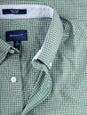 Gant Regular Fit Micro Check Button-Down Shirt Lavish Green AI3