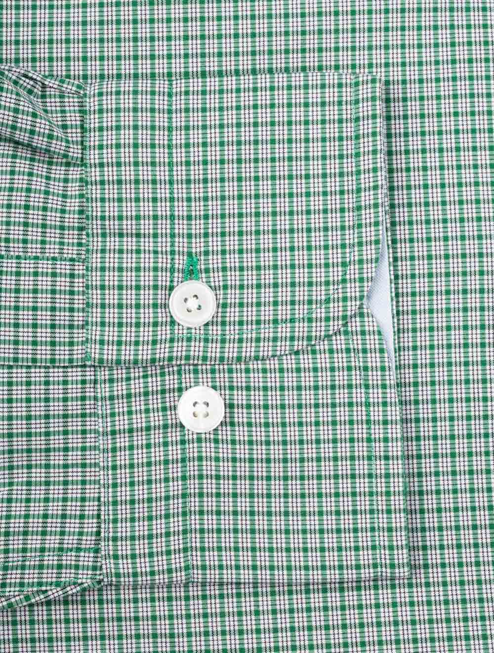 Gant Regular Fit Micro Check Button-Down Shirt Lavish Green AI5