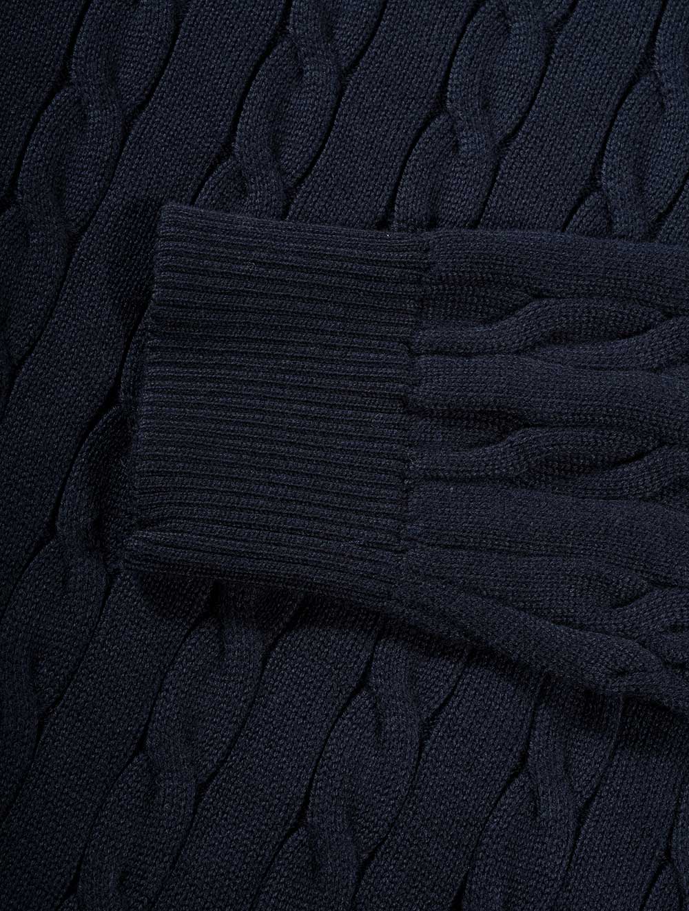 Gant Cotton Cable Turtleneck Evening Blue AI5