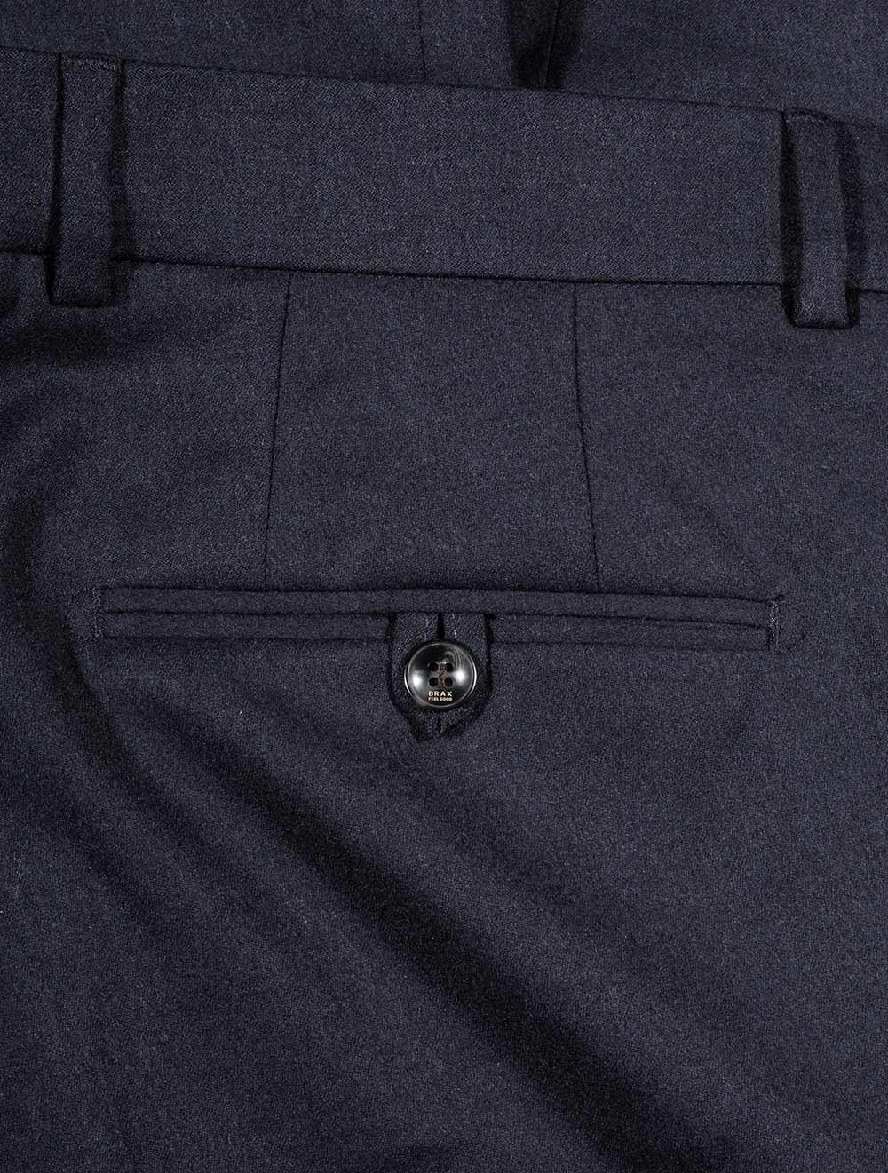 Brax Enrico Wool Trousers Navy AI2