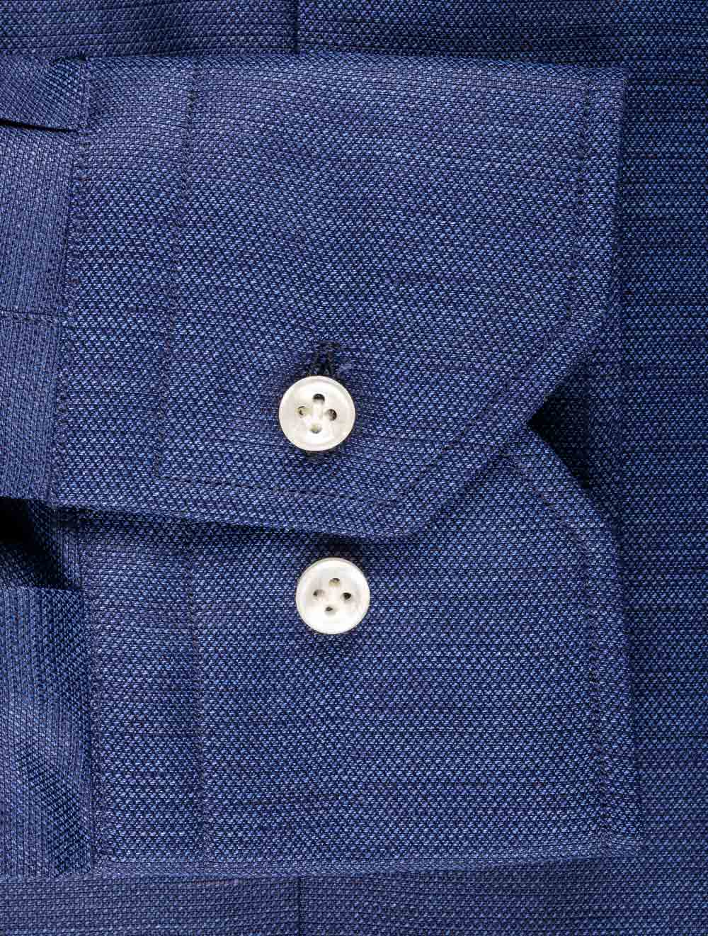 Louis Copeland Manchester Linen Cotton Mix Shirt Blue/tailo AI3