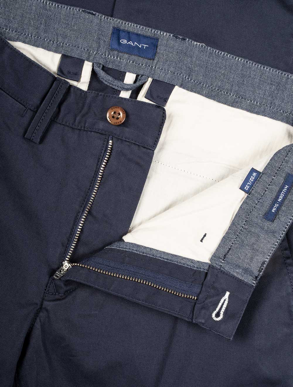 Hallden Twill Chinos Marine