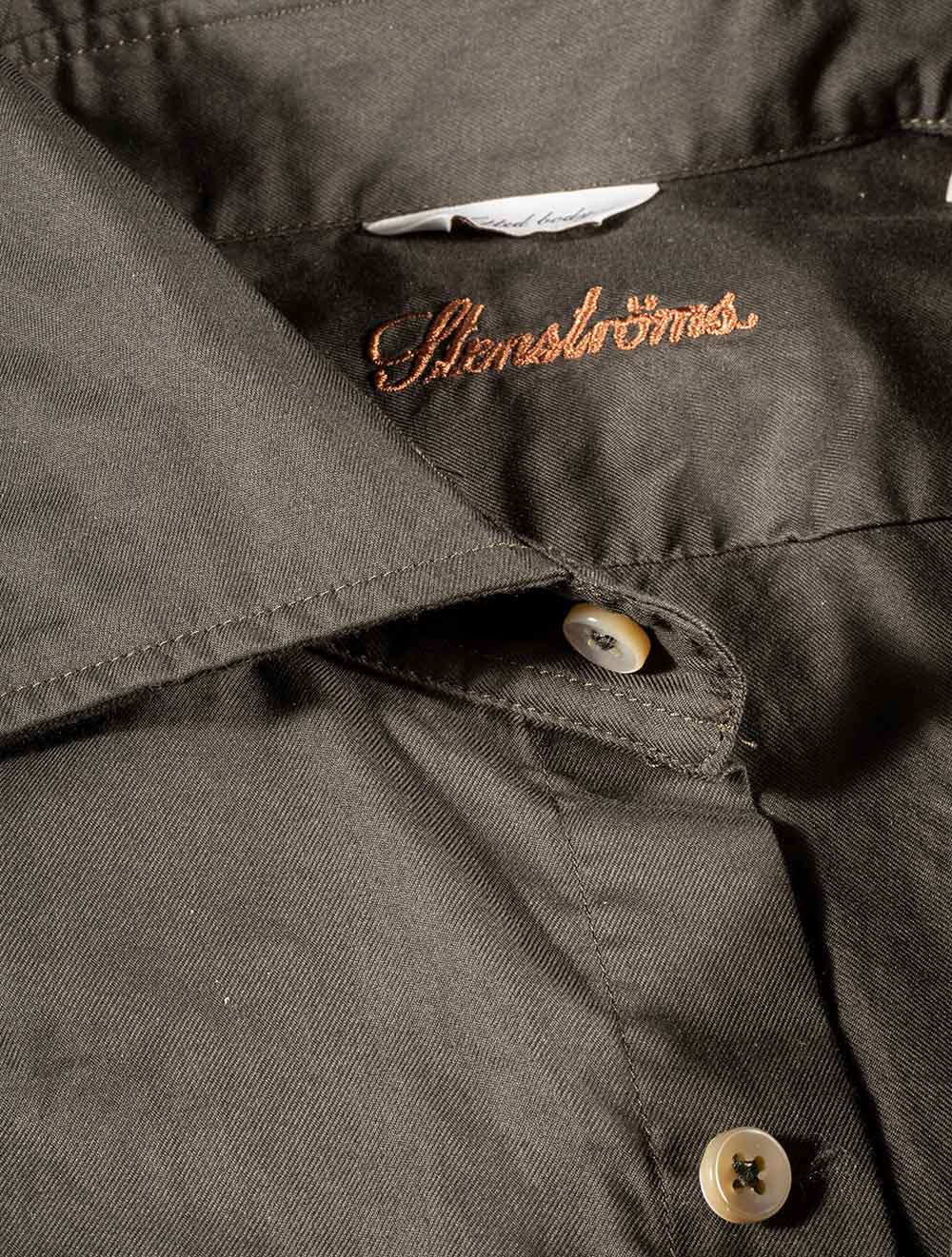 Stenstroms Casual Fitted Body Shirt Olive MI