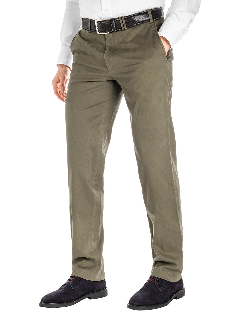 Hiltl Contemporary Fit Chino Moss MI