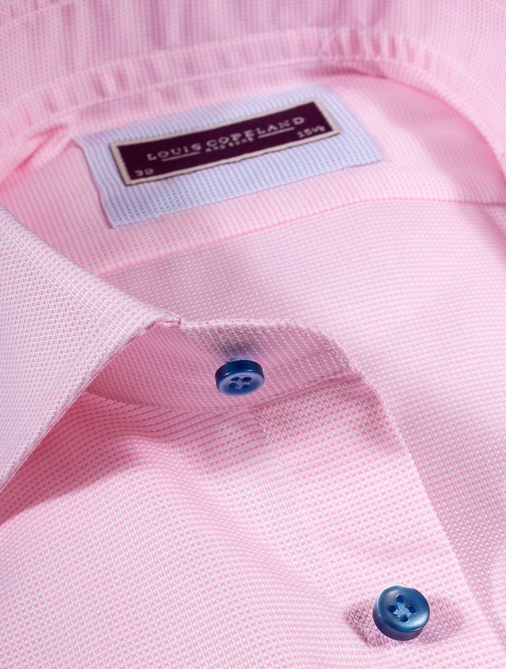 Louis Copeland Ronaldo Nailhead Shirt Super Slim Fit Pink AI2