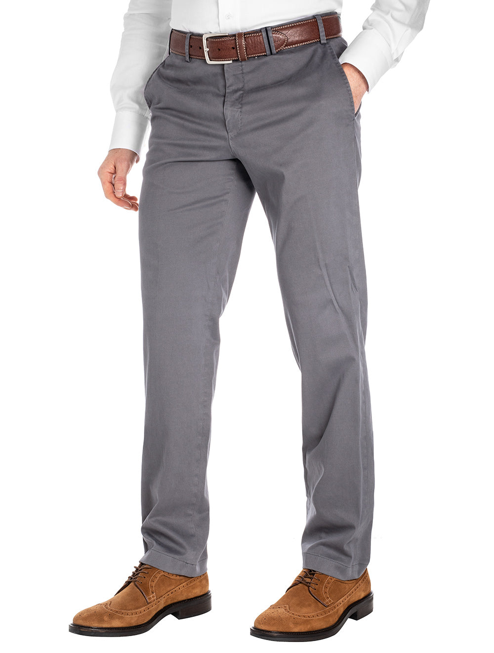 Hiltl Contemporary Fit Chino Grey MI