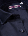 Louis Copeland Navy Weave Slim Fit Shirt 