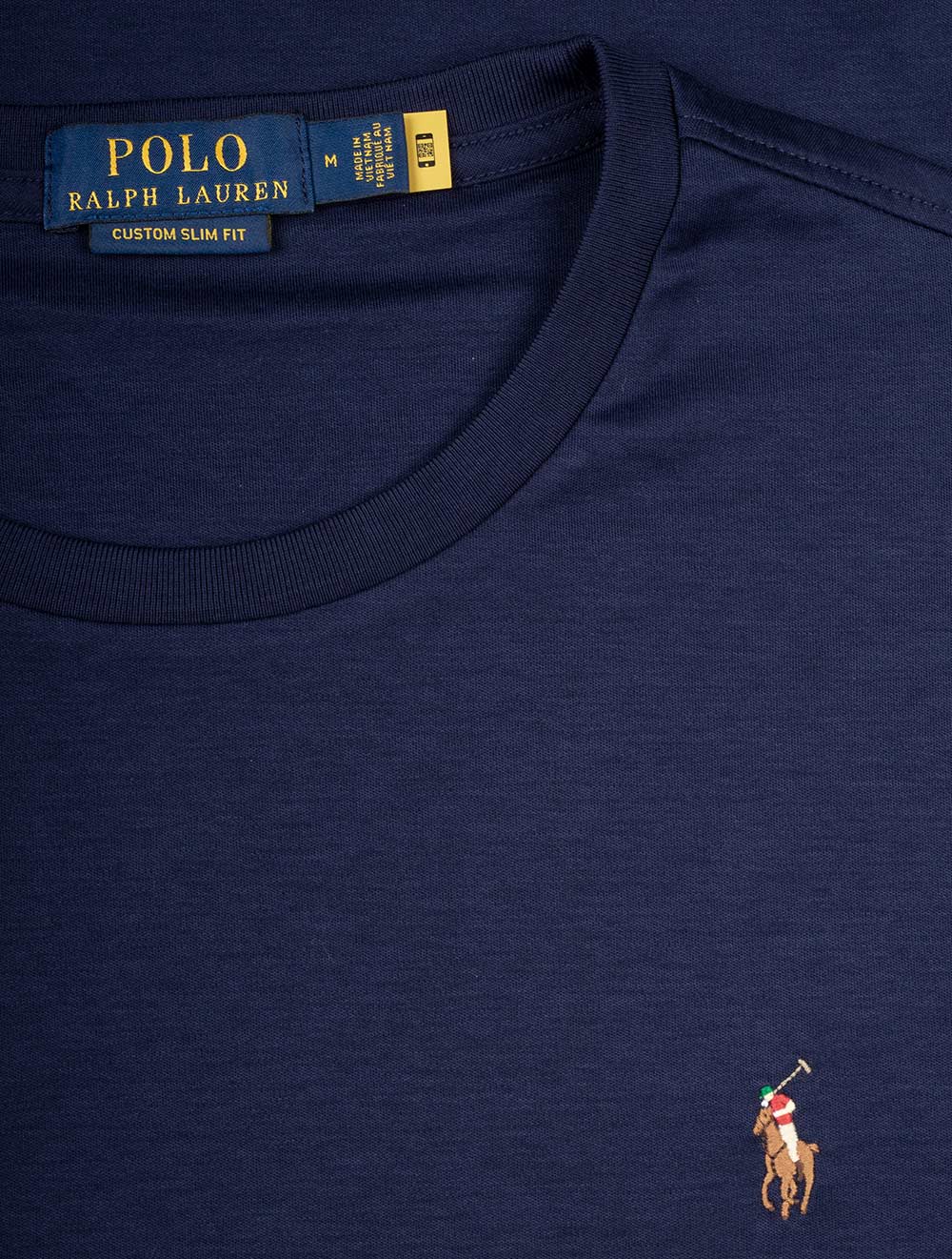 Ralph Lauren Custom Slim Fit Soft Cotton T-Shirt Cruise Navy AI3