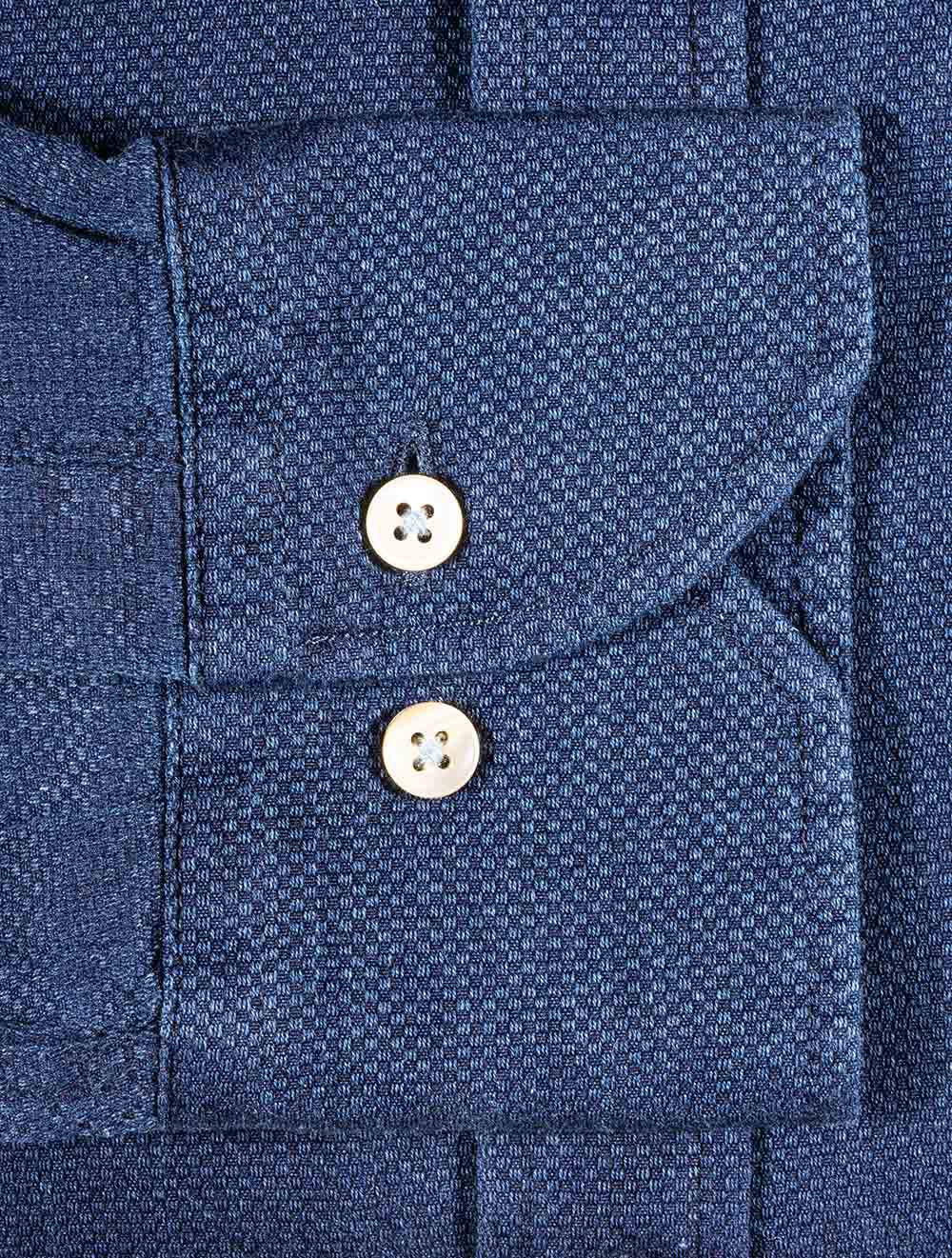 Gant 4 colour Oxford Pique Shortsleeve Day Blue MI