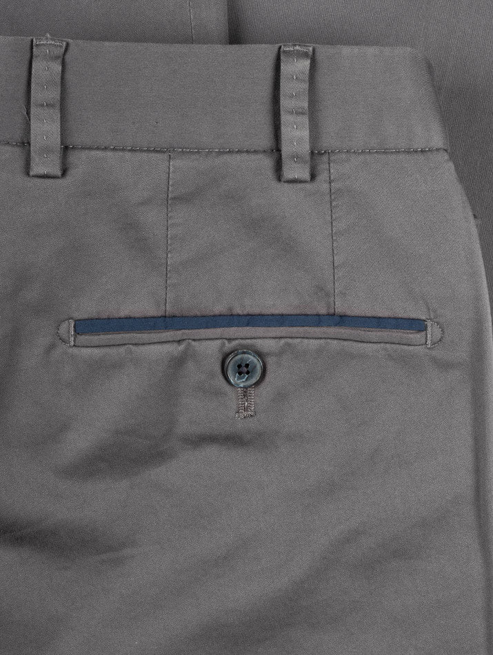 Hiltl Peaker Chino With Trim Detail Grey AI3