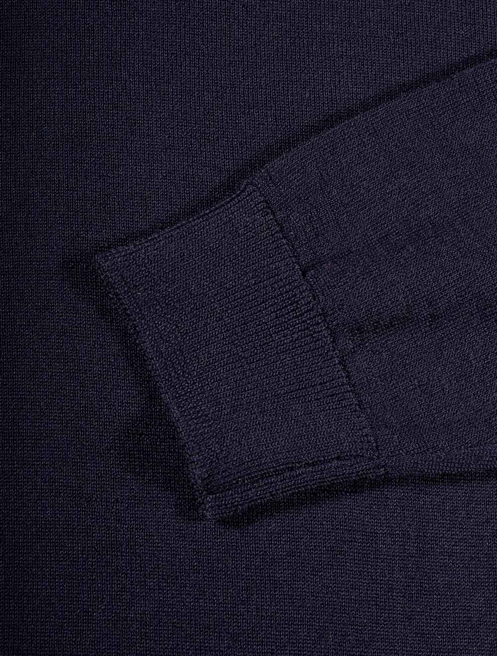 Louis Copeland Turtle Neck Jumper Navy AI3