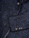 Louis Copeland Blue Herringbone Overcoat Blue AI1