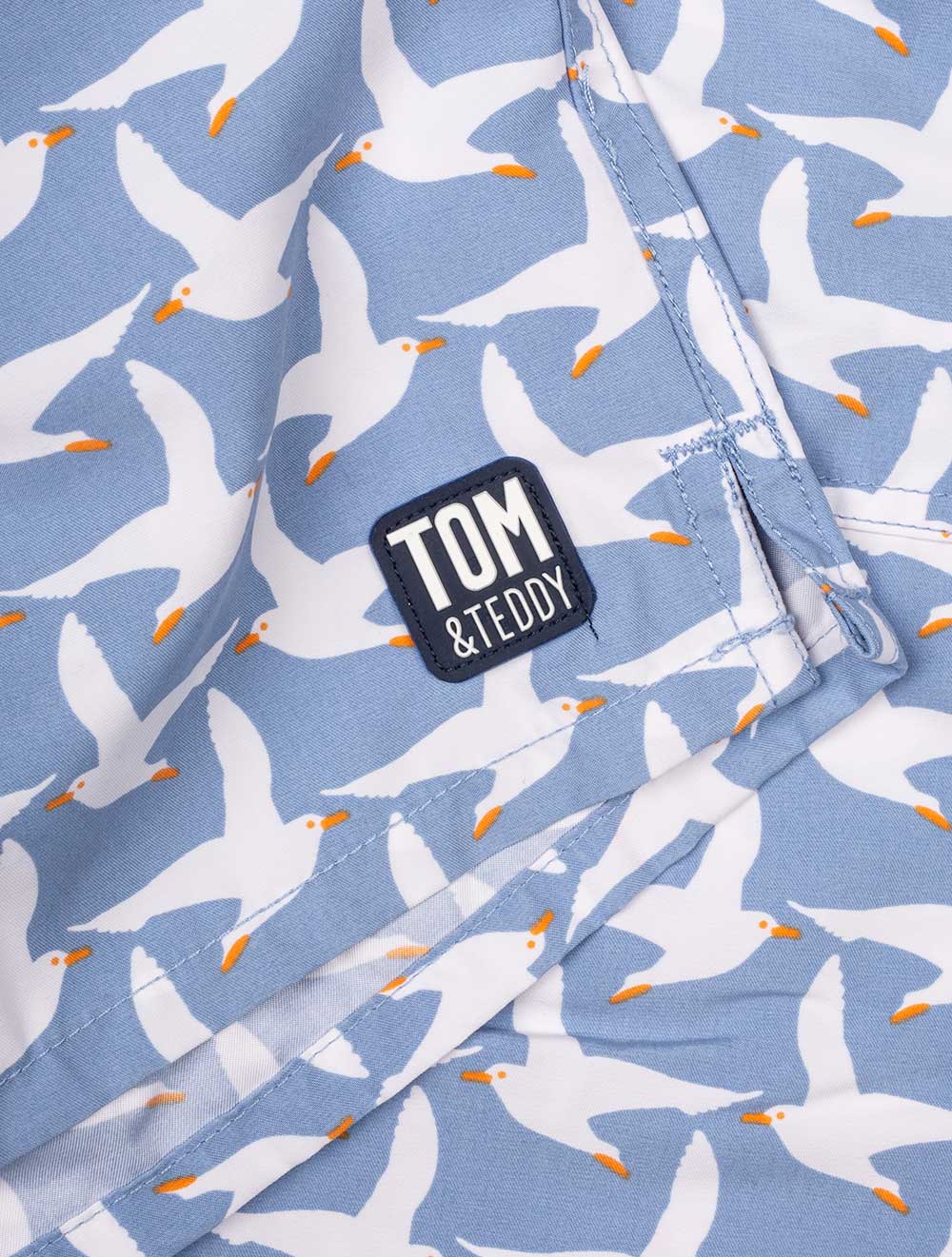 Tom & Teddy Blue Seagull Boy's Swim Shorts Blue AI1