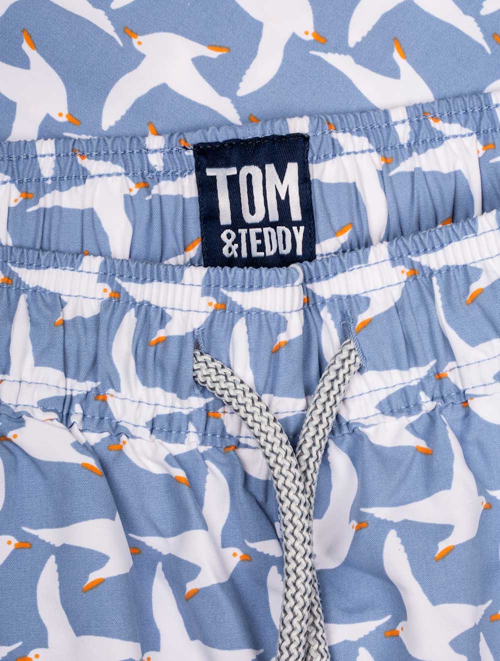 Tom & Teddy Blue Seagull Boy's Swim Shorts Blue AI2