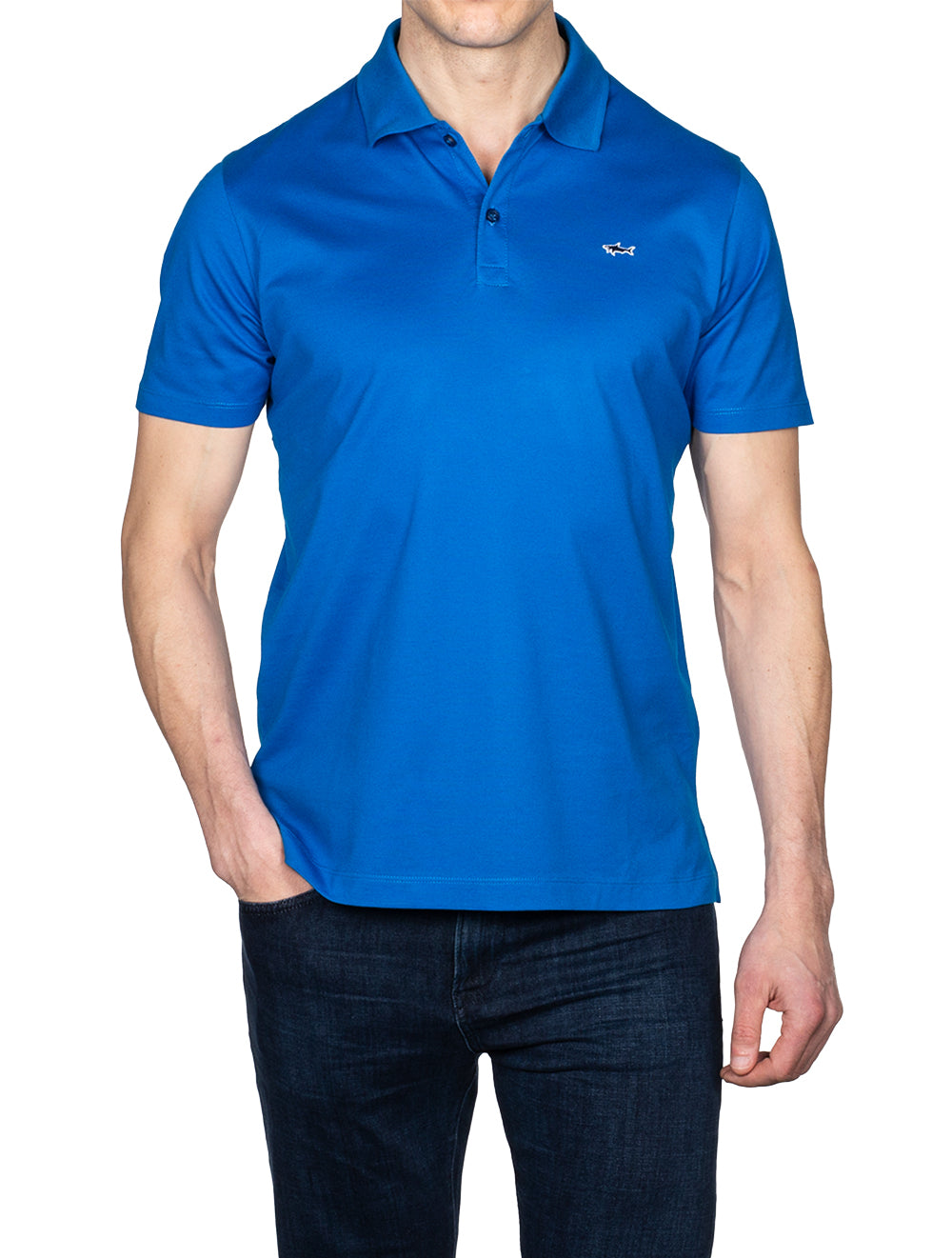 Paul And Shark Pique Polo Blue AI1