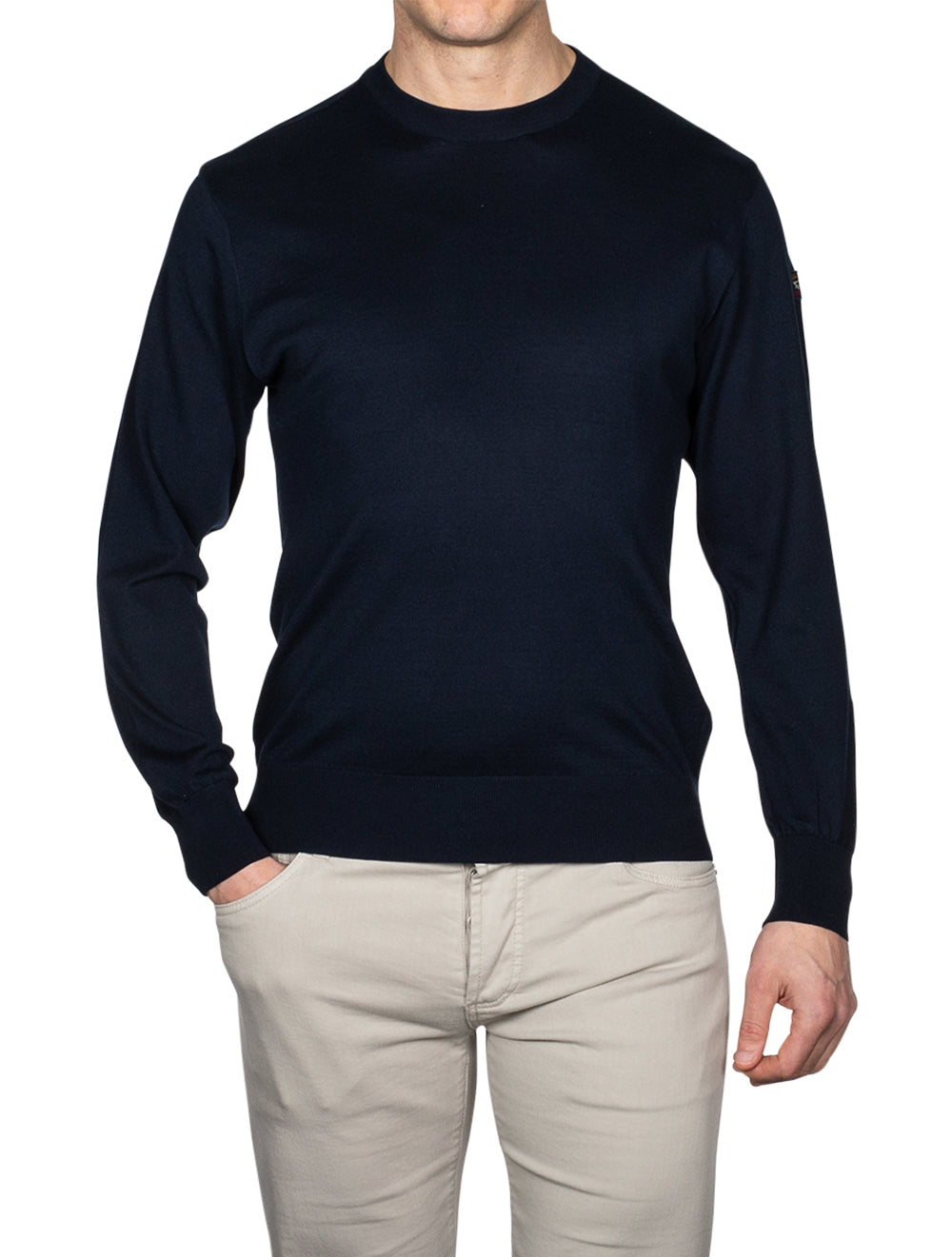 Paul And Shark Crew Neck Jumper Navy AI1