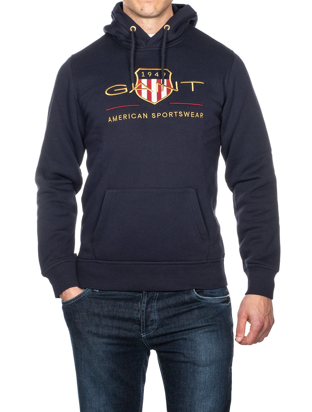 Gant Archive Shield Hoodie Evening Blue AI1