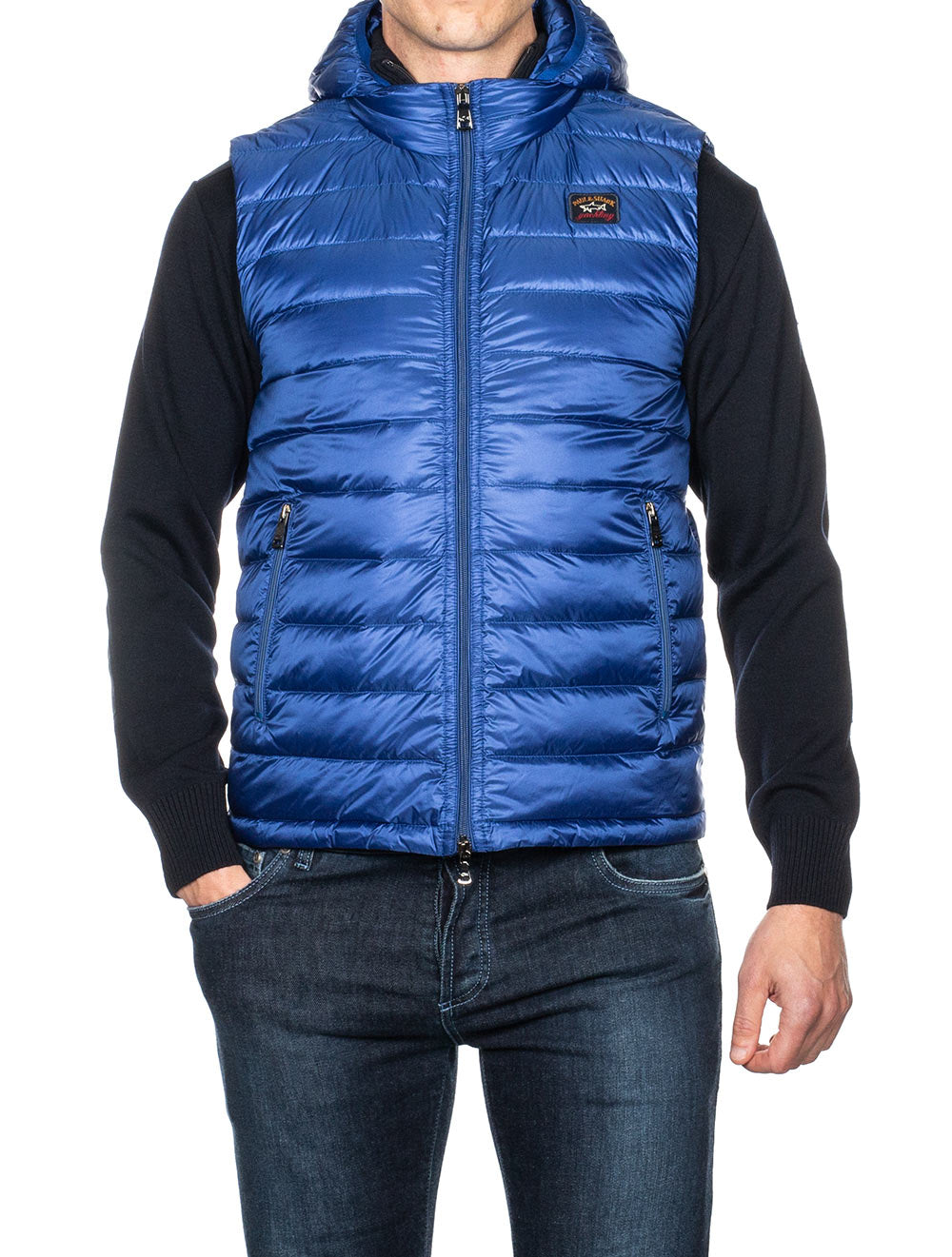 Paul And Shark Woven Gillet Blue MI