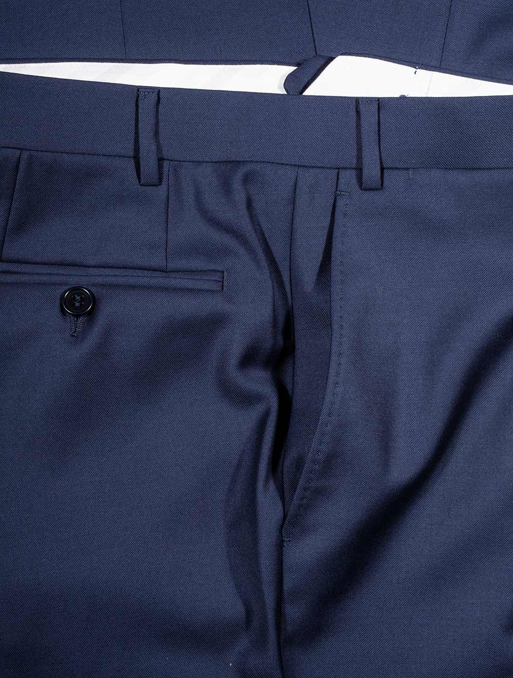 Canali Wool Formal Trousers Blue AI1