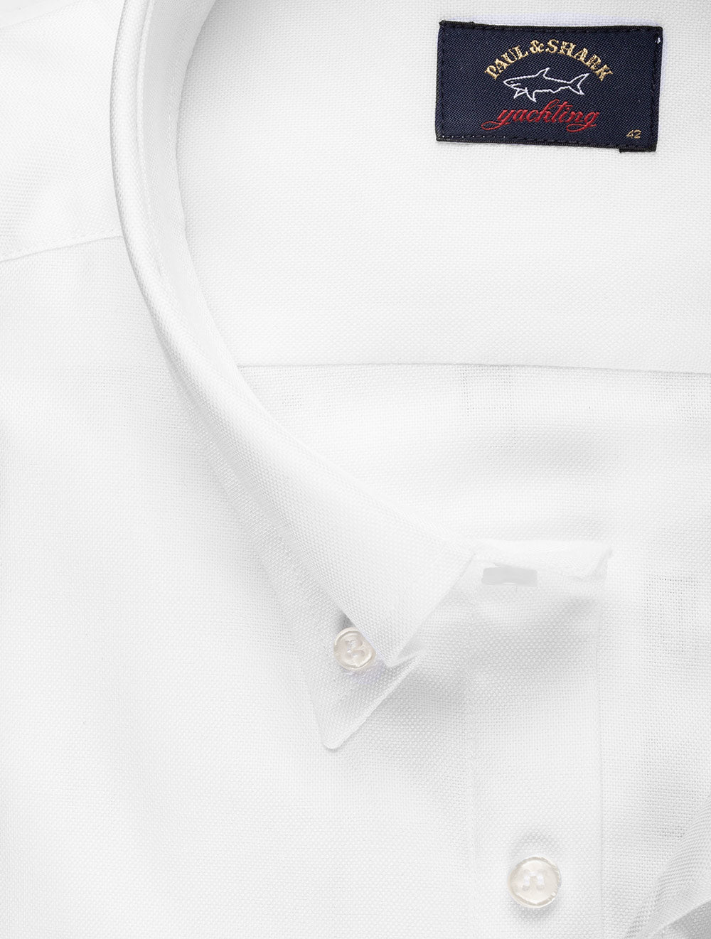 Paul And Shark Button Down Pic N Pic Shirt White MI