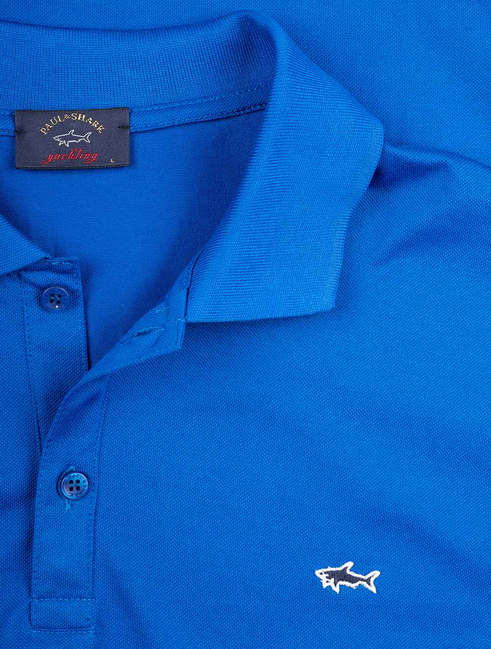 Paul And Shark Pique Polo Blue AI3