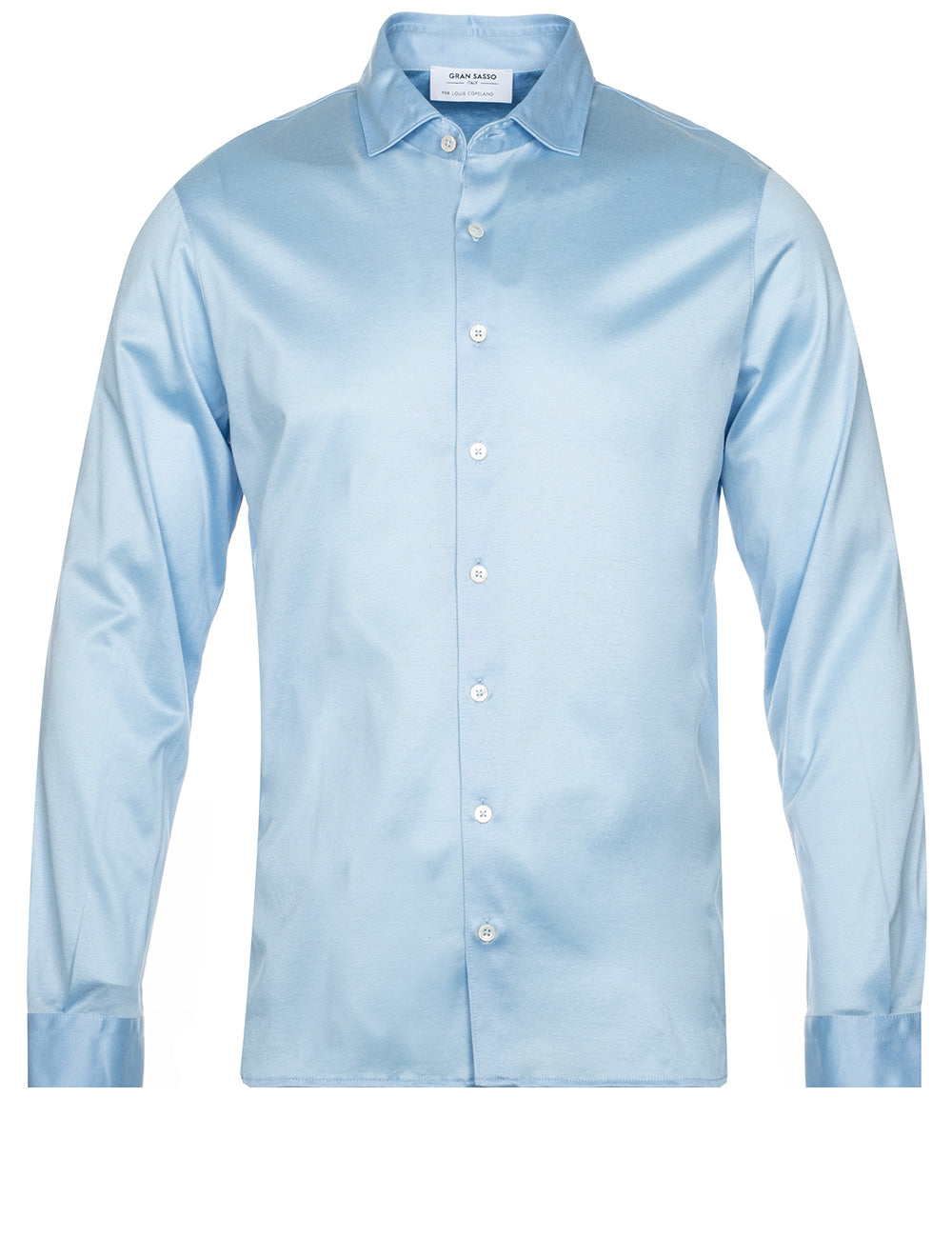 Gran Sasso Stretch Polo Jersey Shirt Blue MI