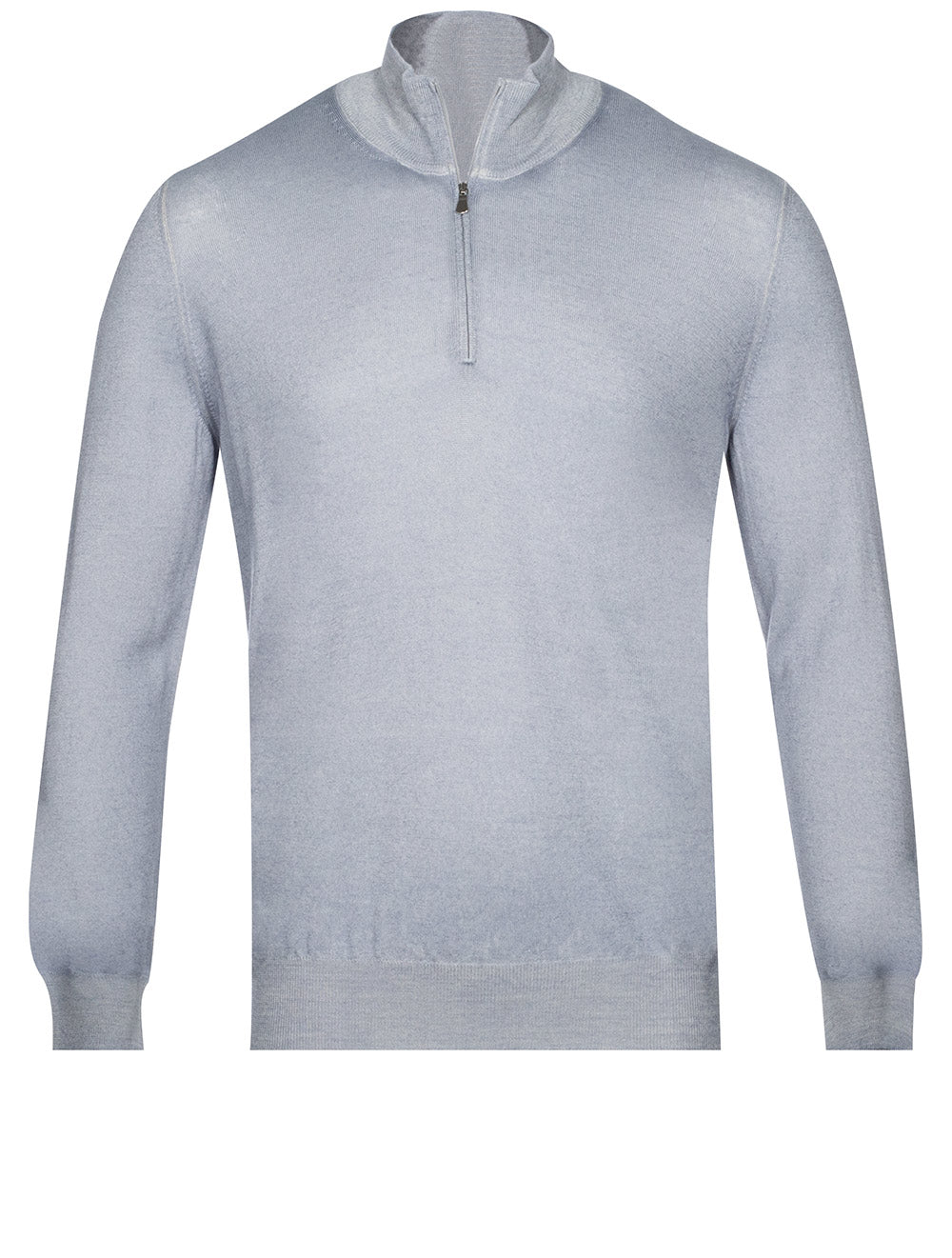 Gran Sasso Mock Neck Half Zip Knitwear Blue MI