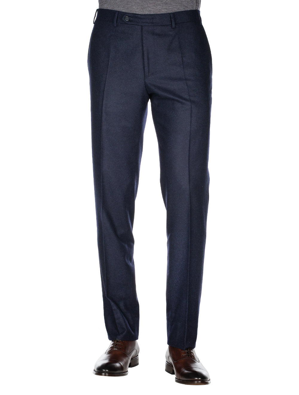 Canali Flannel Trousers Blue MI