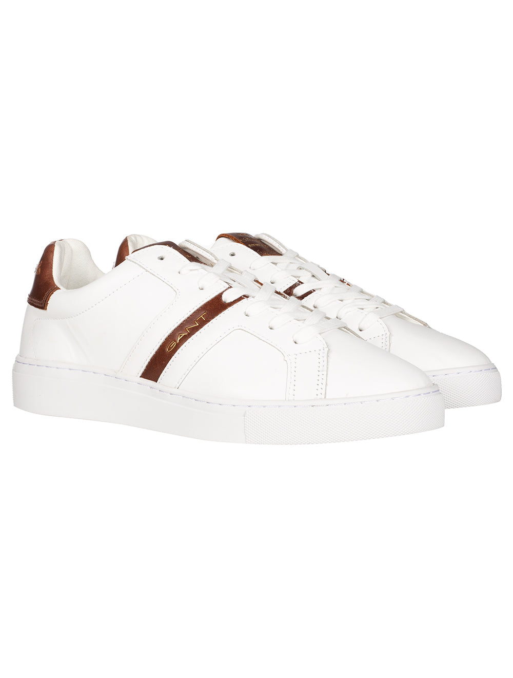 McJulien Leather Sneaker White Cognac