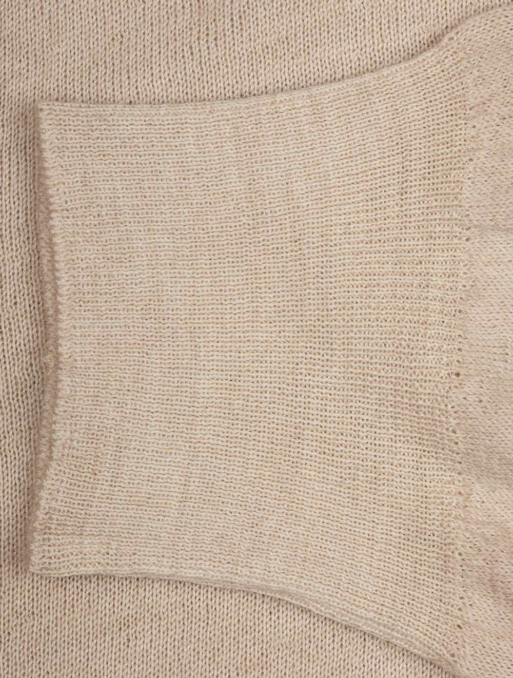 Gran Sasso Mock Neck Half Zip Knitwear Beige AI2