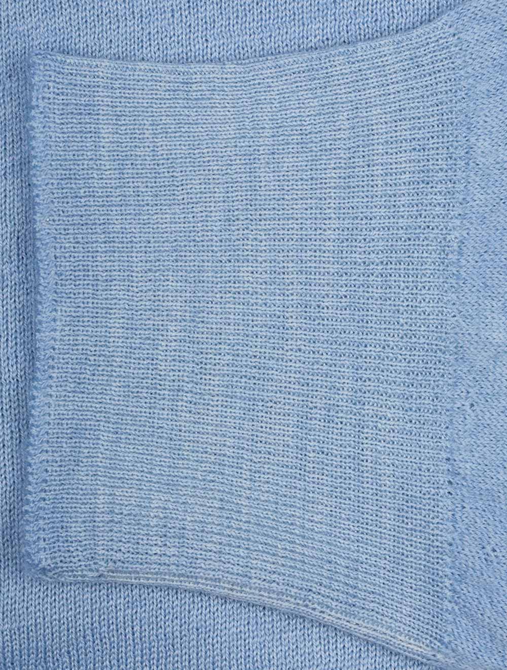 Gran Sasso Mock Neck Half Zip Knitwear Blue AI4