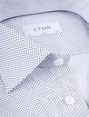 Eton Slim Polka Dot Shirt White AI1