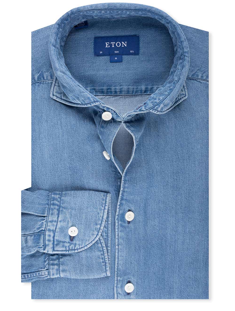 Eton Slim Denim Shirt Denim MI