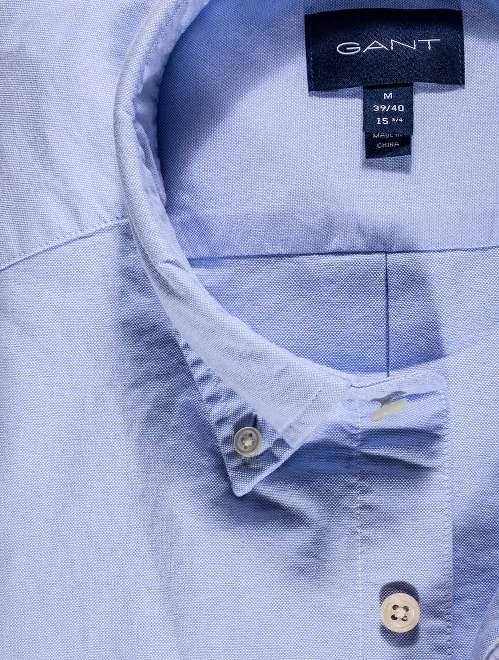 Gant Regular Fit Oxford Shirt Capri Blue AI1