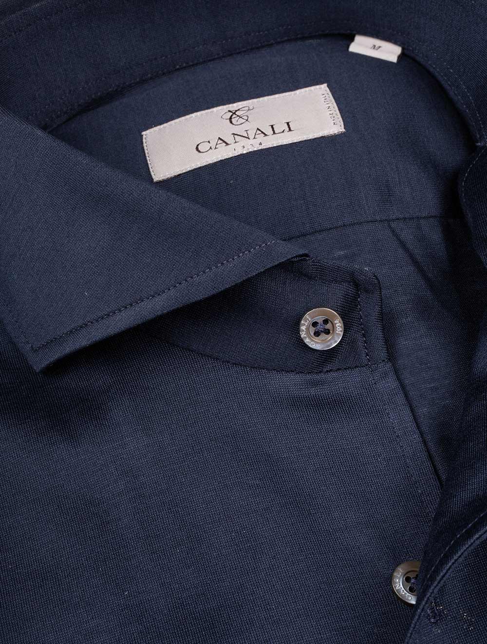 Canali Casual Shirt-Navy AI2