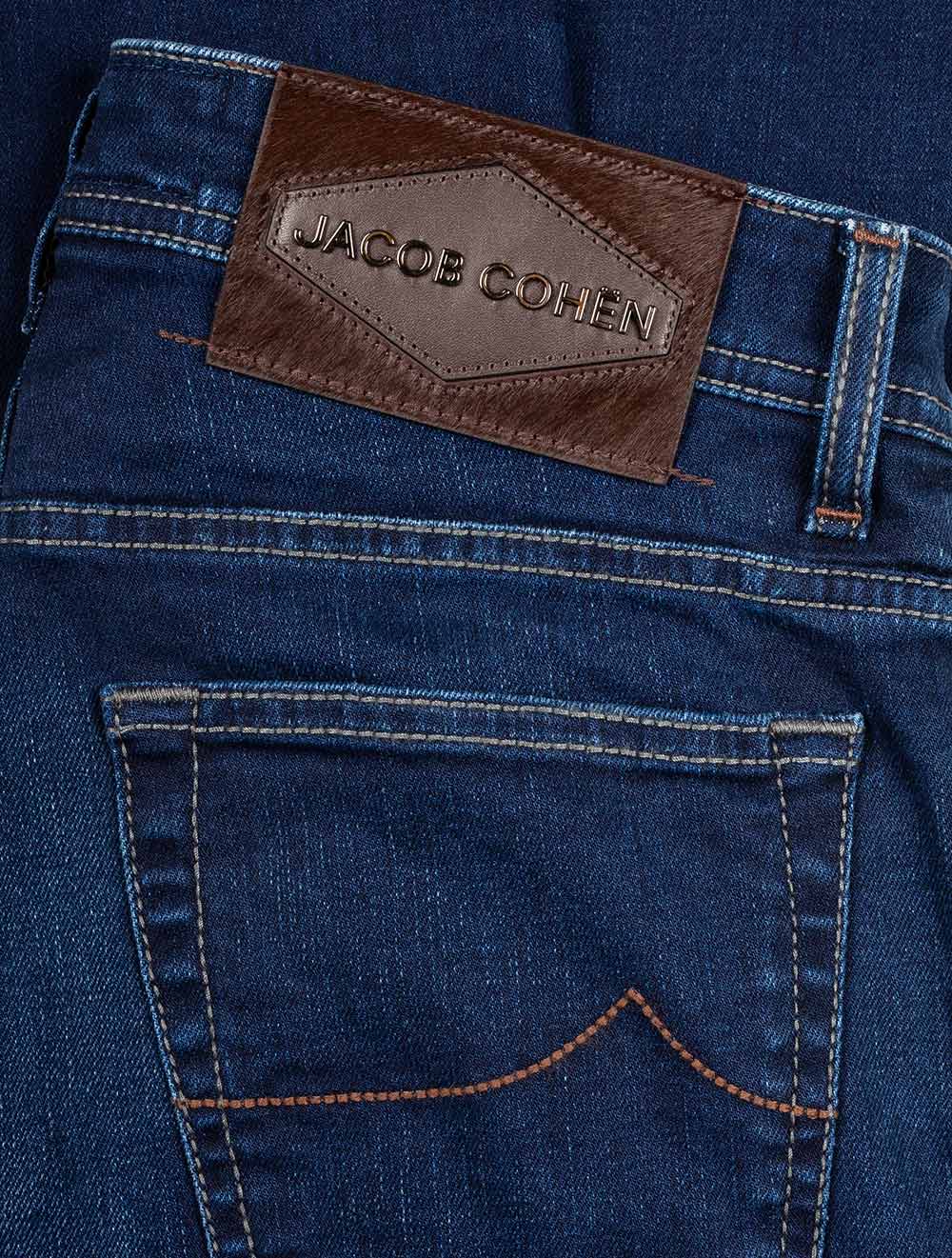 Jacob Cohen Nick Brown Badge Jean Blue 265d AI1