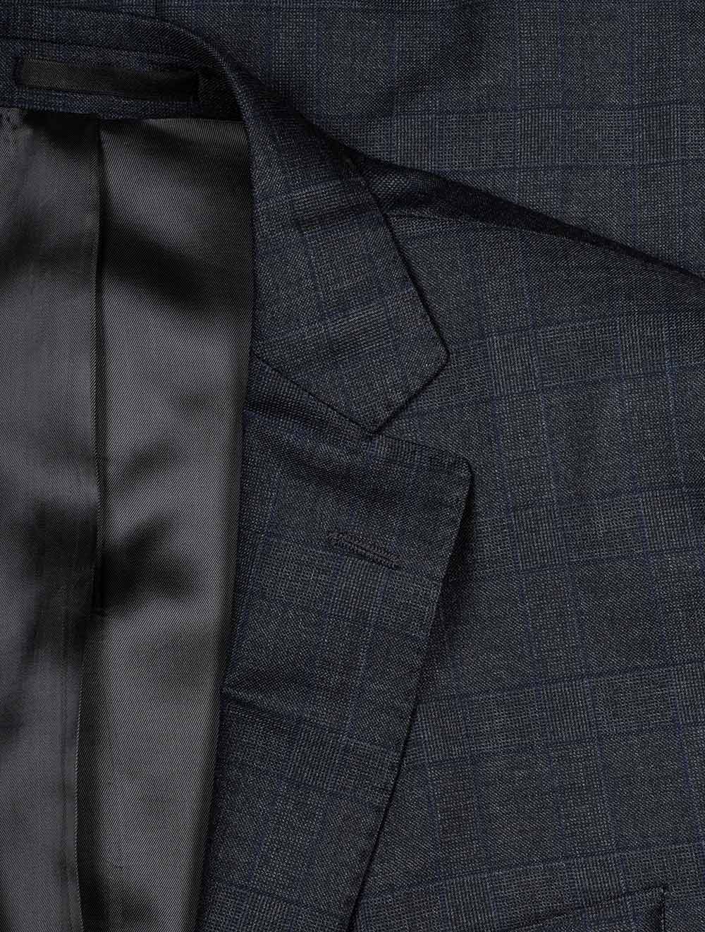 Louis Copeland Self Check Grey Suit Navy AI2