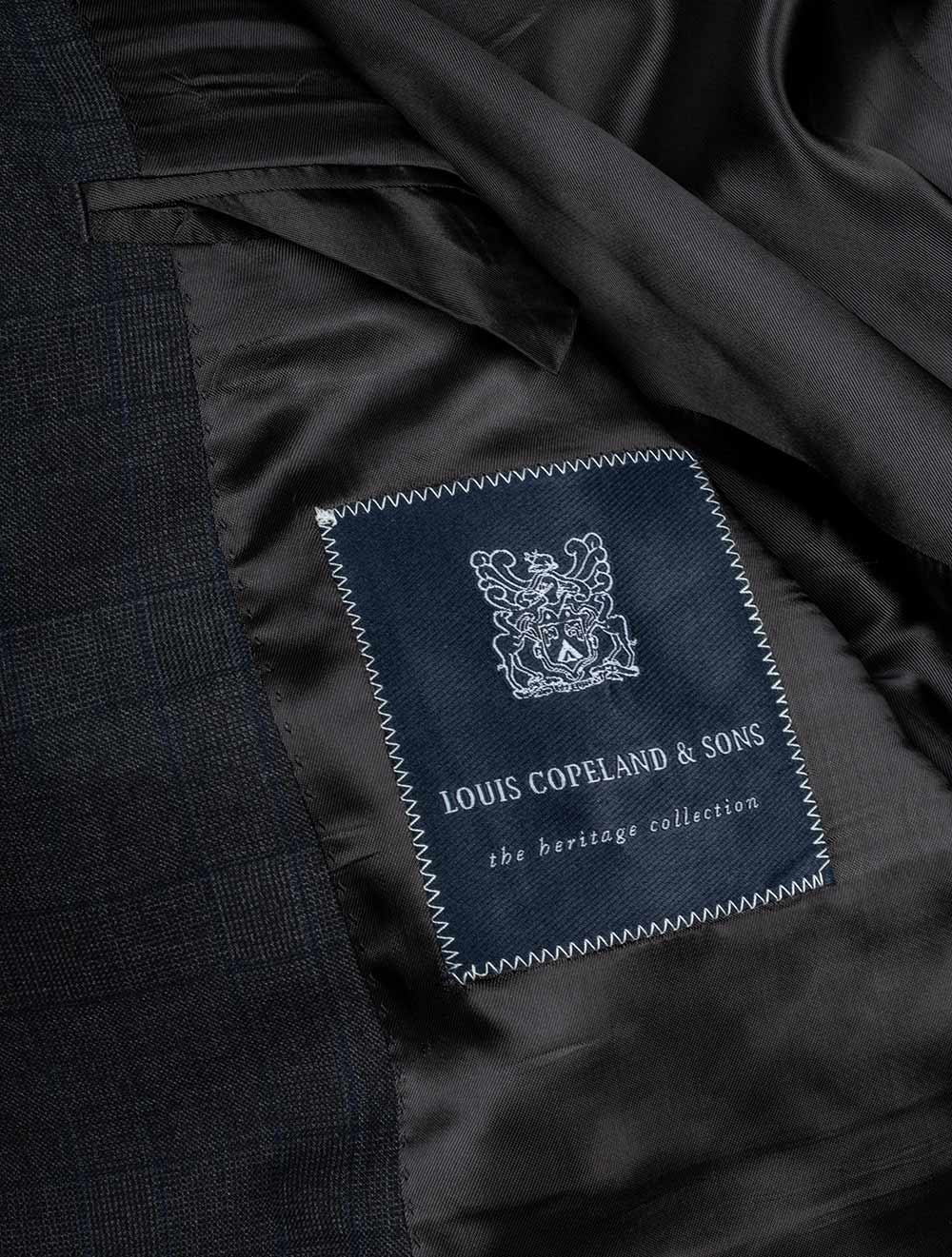 Louis Copeland Self Check Grey Suit Navy AI4