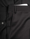 Black Canali Wool Formal Trousers